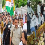 यूपी: लखनऊ में कांग्रेस का वोट चोरी पर प्रदर्शन, आराधना मिश्रा बोलीं-इस्तीफे तक होगा आंदोलन