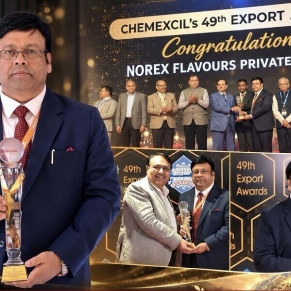 अमरोहा: नोरेक्स के MD वैभव अग्रवाल को CHEMEXCIL गोल्ड अवॉर्ड